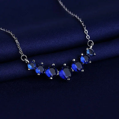NEW 925 Sterling Silver Necklace For Women Round Pendent Sparkling Pave CZ Necklace Fashion Anniversary Birthday Jewelry Gifts