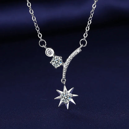 NEW 925 Sterling Silver Necklace For Women Round Pendent Sparkling Pave CZ Necklace Fashion Anniversary Birthday Jewelry Gifts