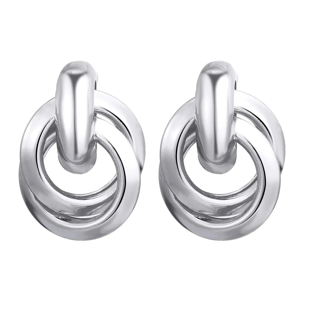 925 Silver Needle Korean Big Elegant Earrings For Woman Metal Jewelry 2026 Trending Vintage Geometric Women's Earrings Z40