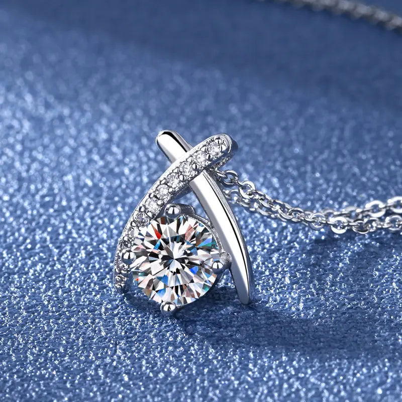 NEW 925 Sterling Silver Necklace For Women Round Pendent Sparkling Pave CZ Necklace Fashion Anniversary Birthday Jewelry Gifts